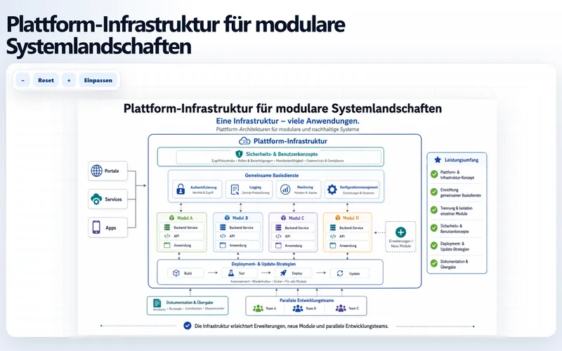 Plattform‑Infrastruktur für modulare Systemlandschaften