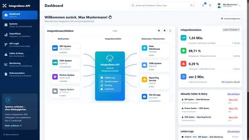 Integrations‑API für Drittsysteme