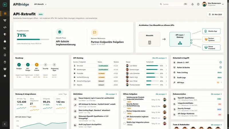 API‑Retrofit für bestehende Web‑Anwendungen